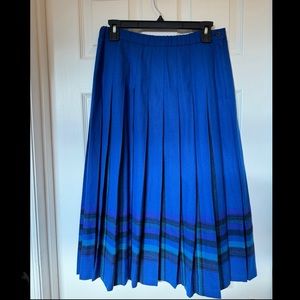 Vintage Pendleton Pure Wool Pleated Skirt